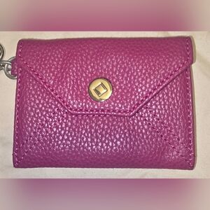 Pink‎ Pebbled Leather Card Holder